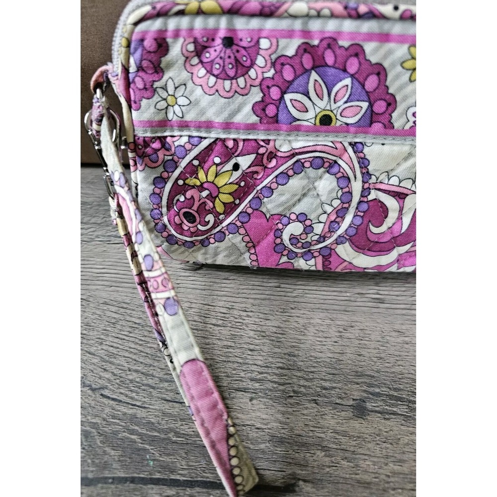 Vera Bradley Pink Floral Wristlet - Picture 5 of 12